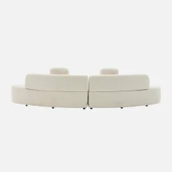 Sofá modular virgule boucle de 5 lugares