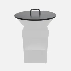 Tampa para fogueira de aço 80cm
