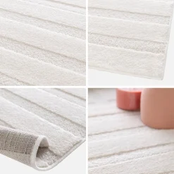 Tapete com padrão de arcos creme