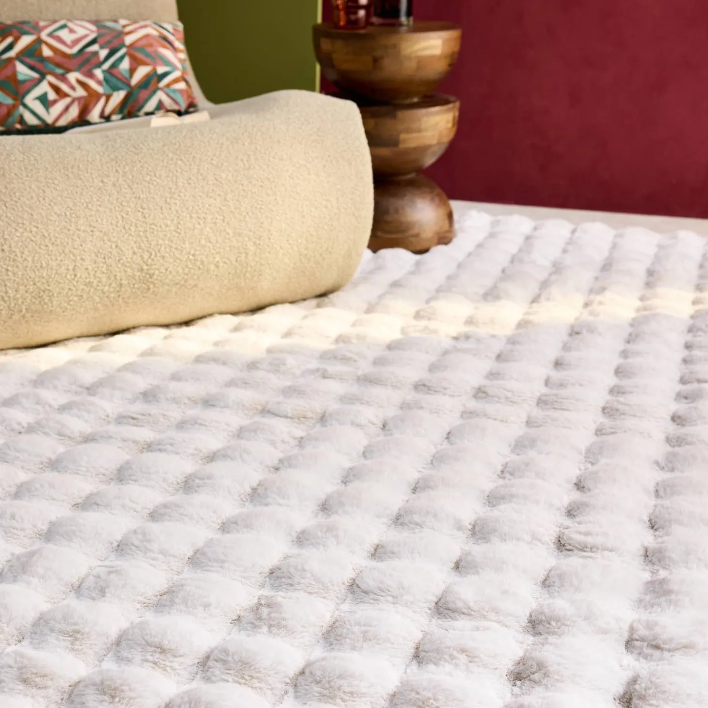 Tapete de interior bubble branco