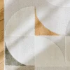 Tapete interior com padrão retro em creme