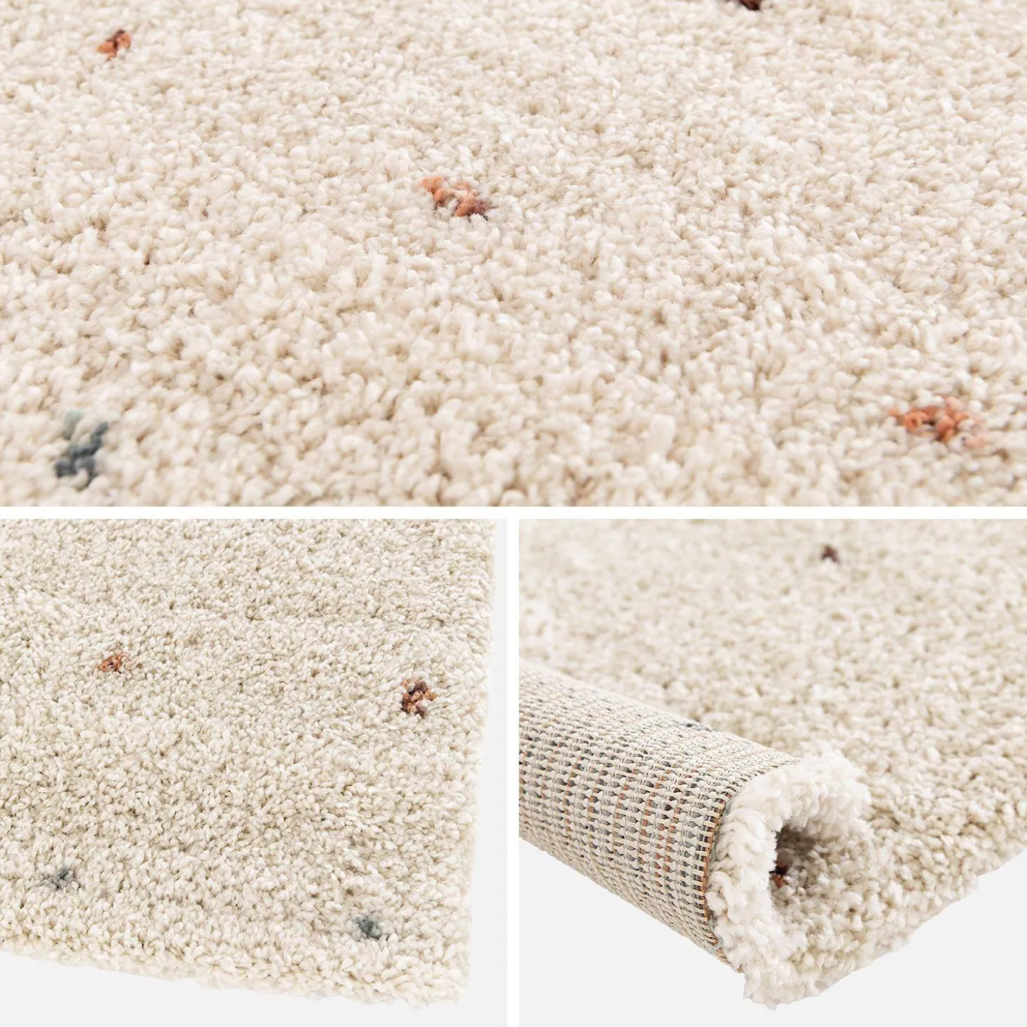 Tapete para criança, creme e multicolorido