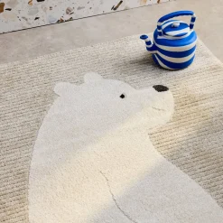 Tapete para crianças bege / creme, tapete para ursinhos de peluche
