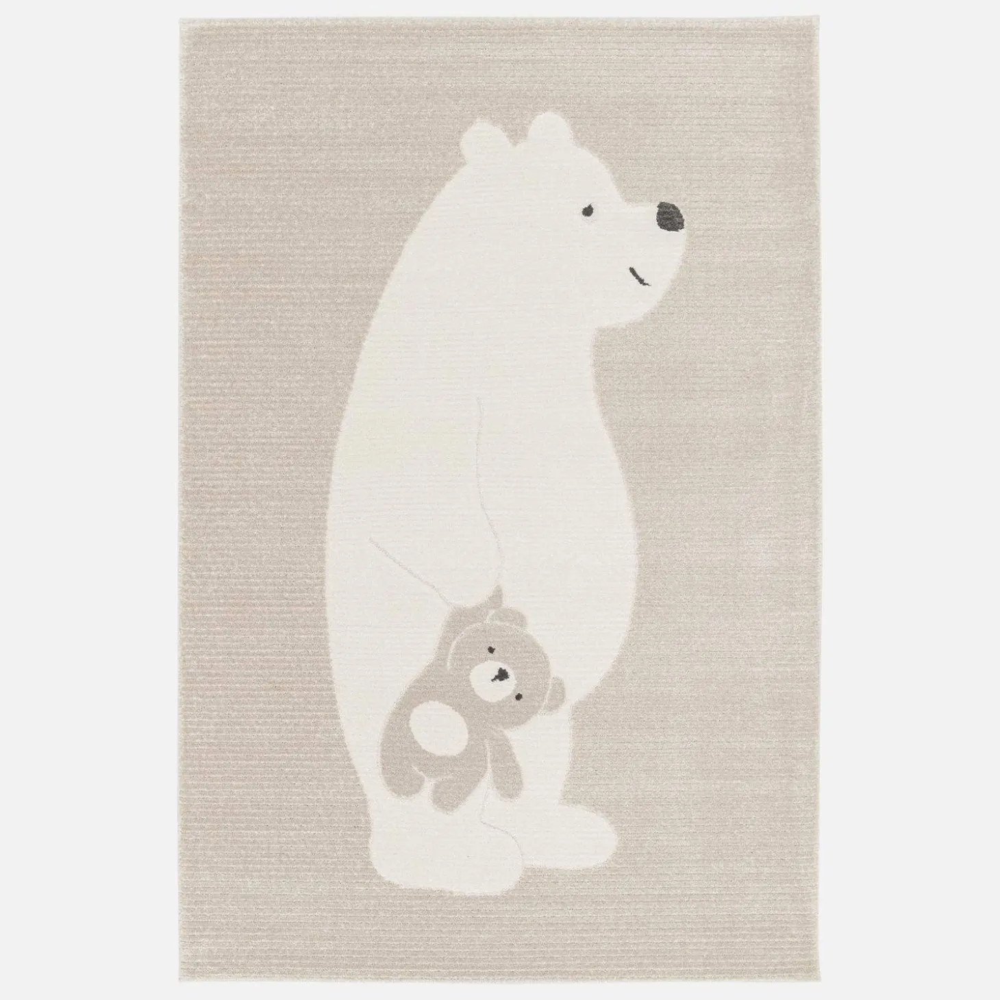 Tapete para crianças bege / creme, tapete para ursinhos de peluche
