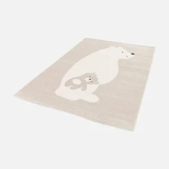 Tapete para crianças bege / creme, tapete para ursinhos de peluche