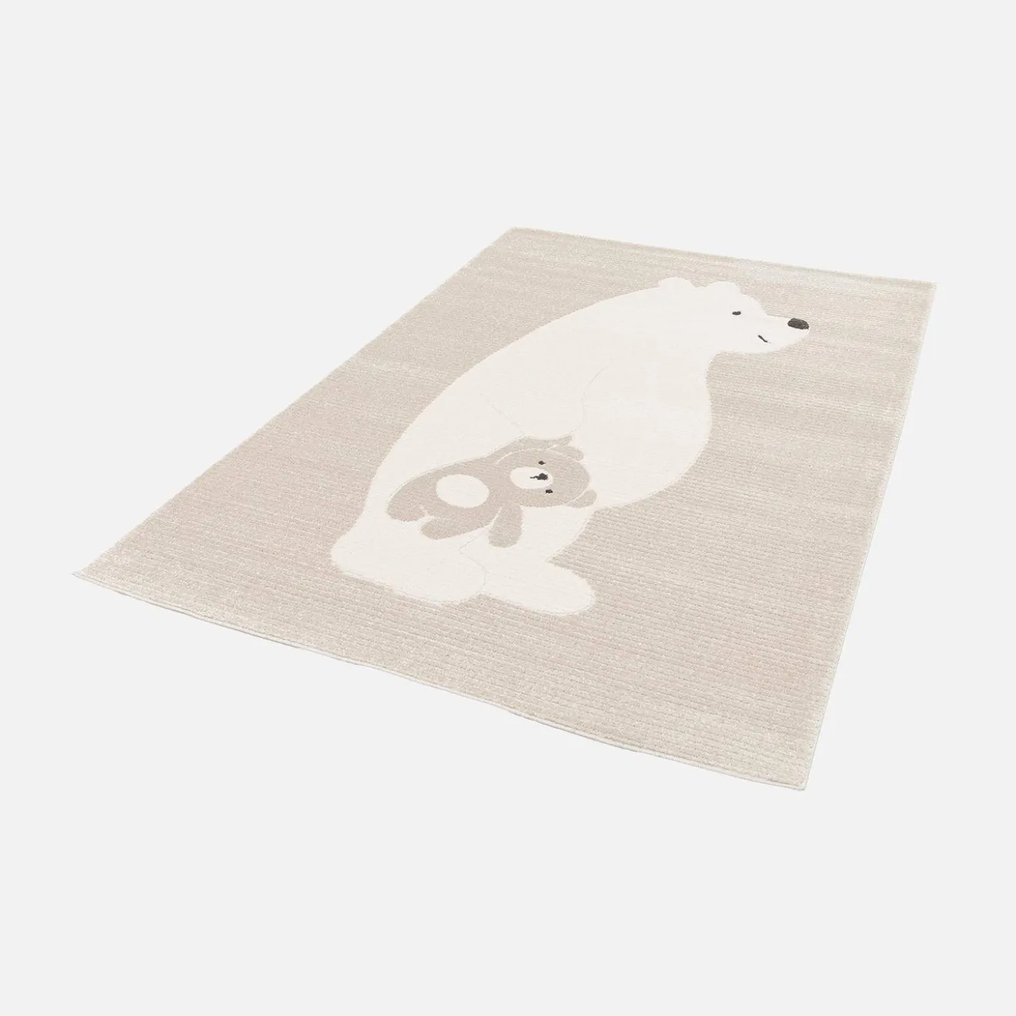 Tapete para crianças bege / creme, tapete para ursinhos de peluche