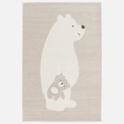 Tapete para crianças bege / creme, tapete para ursinhos de peluche