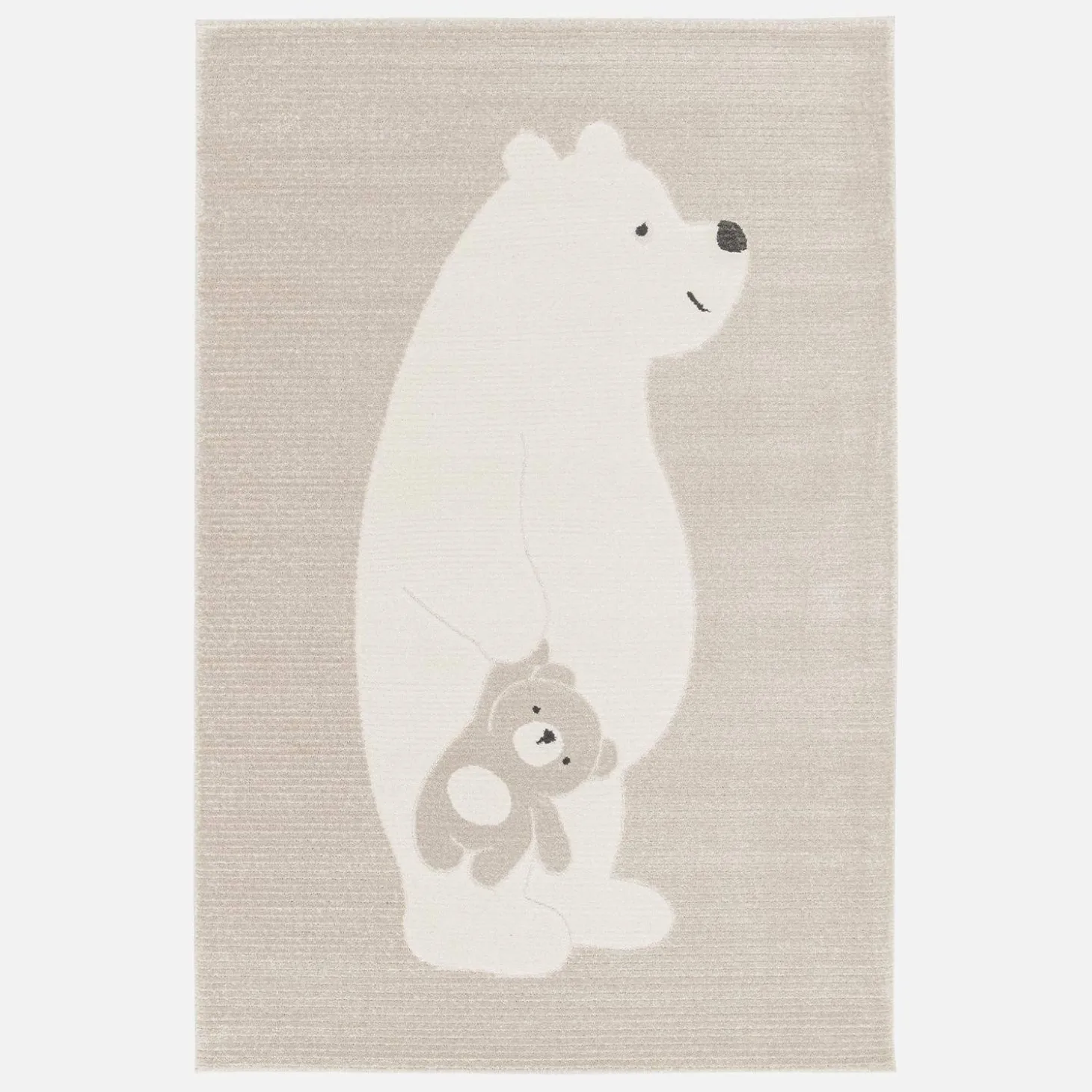 Tapete para crianças bege / creme, tapete para ursinhos de peluche