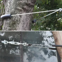 Tirolesa para crianças com baloiço de disco de 30m