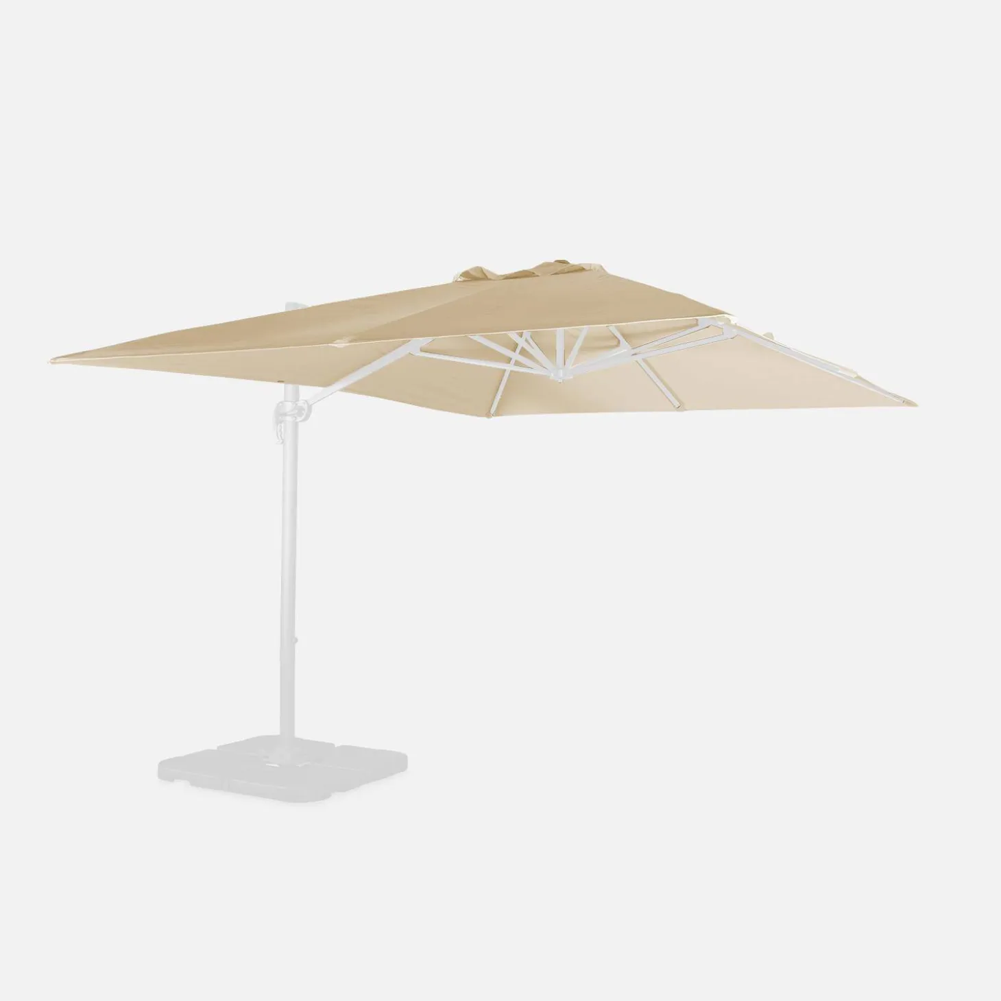 Toldo de substituição para guarda-sol Wimereux 3x4m