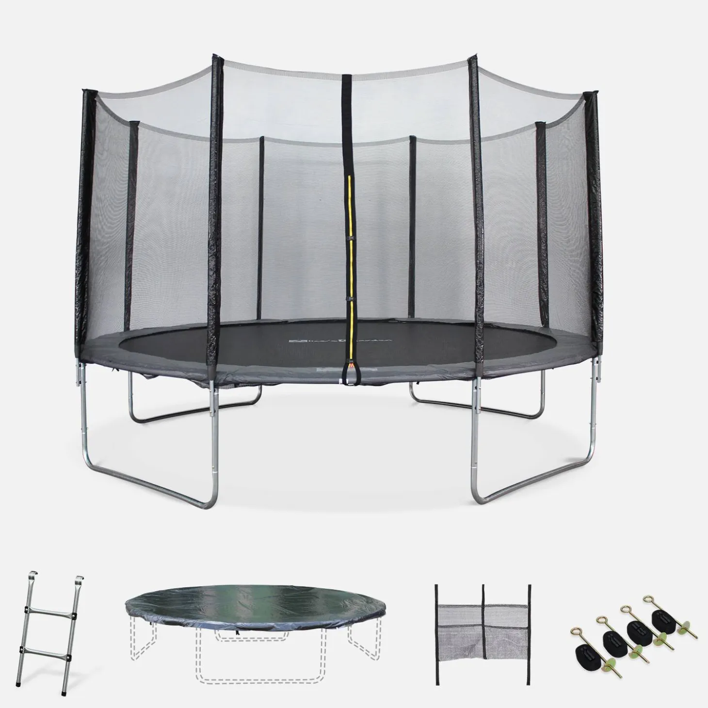 Trampolim 400cm com conjunto de acessórios