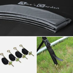 Trampolim 430cm com rede interna e kit de acessórios