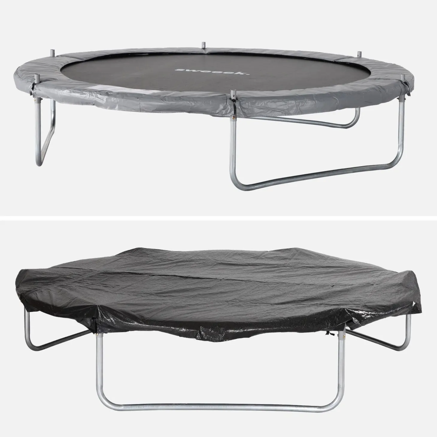 Trampolim com conjunto de acessórios, 250 cm