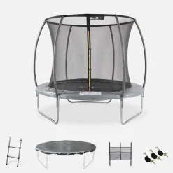 Trampolim com rede interior e conjunto de acessórios, 250cm