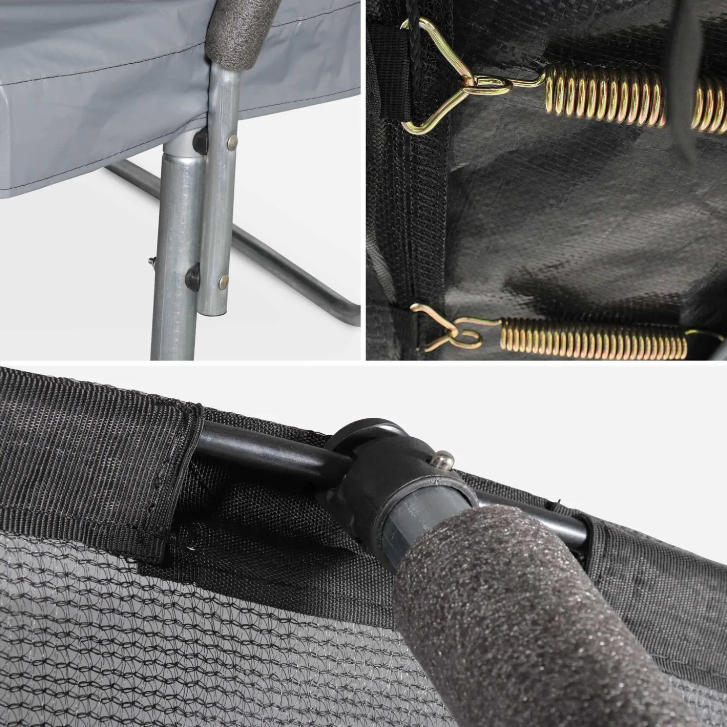 Trampolim com rede interior e conjunto de acessórios, 250cm