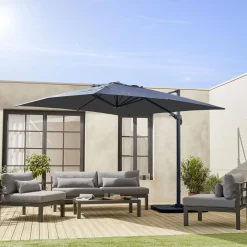 3x3m cobertura guarda-sol quadrada offset