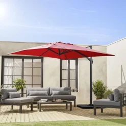 3x3m cobertura guarda-sol quadrada offset