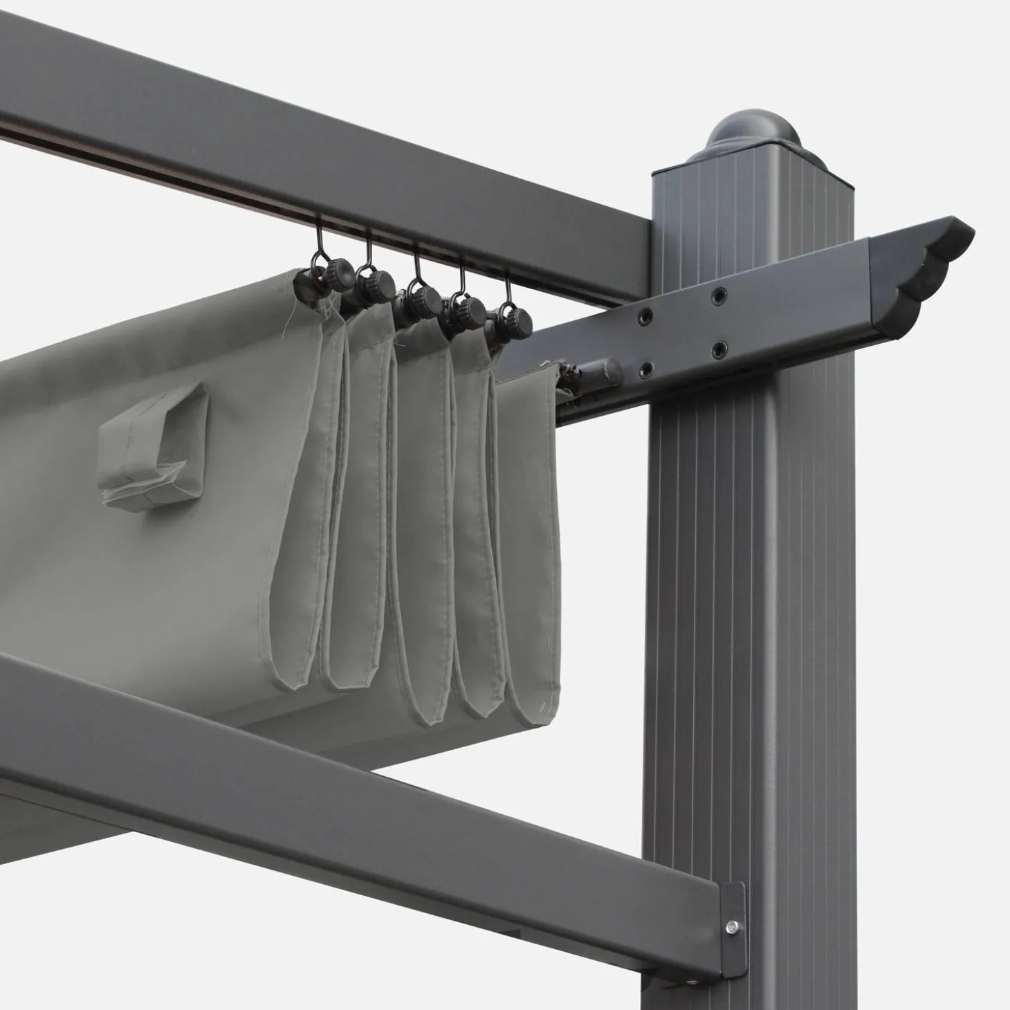 3x4m Murum, cobertura do toldo para pérgola