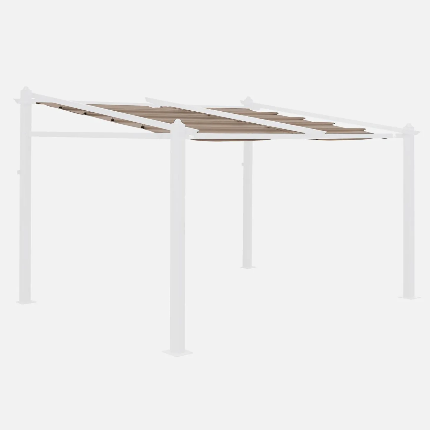 3x4m Murum, cobertura do toldo para pérgola