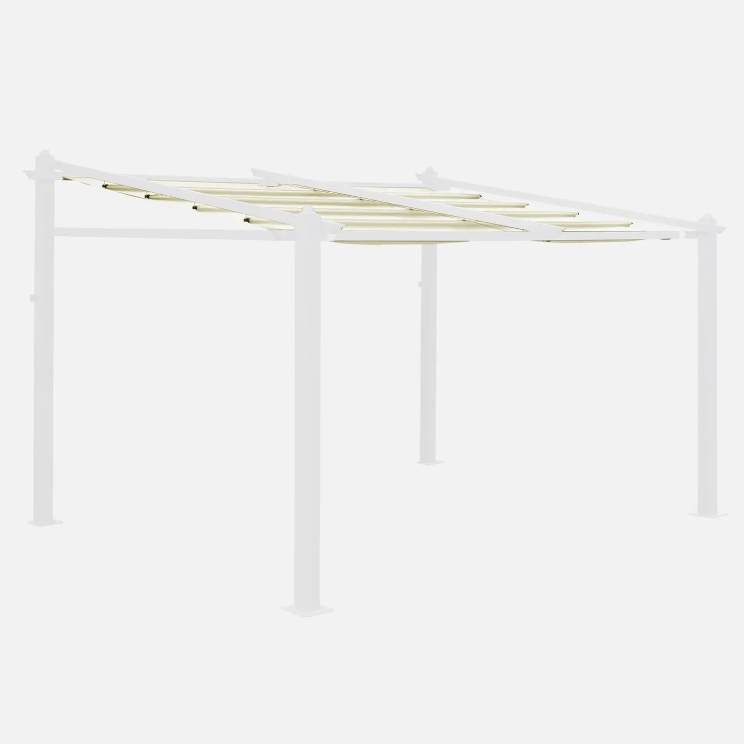 3x4m Murum, cobertura do toldo para pérgola