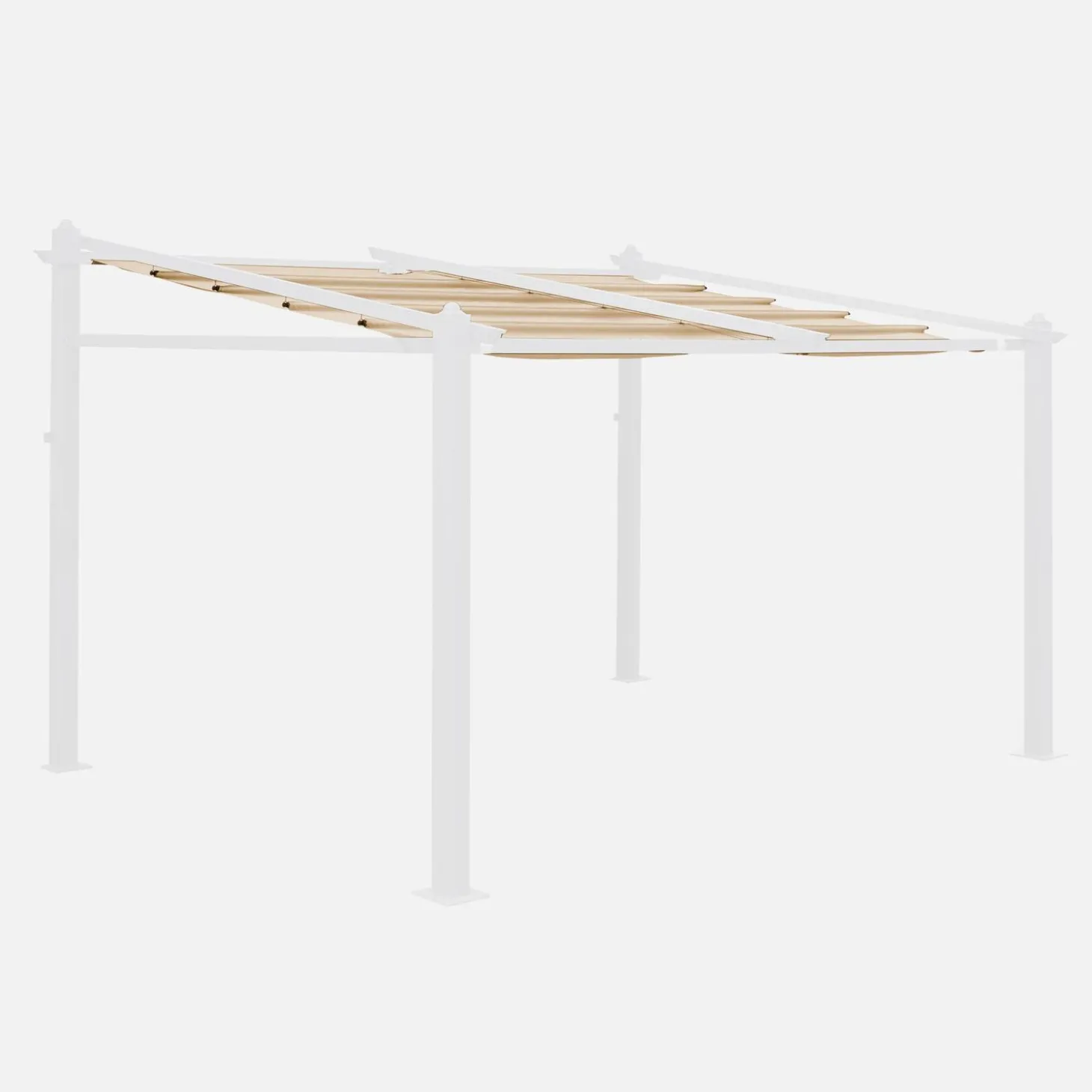 3x4m Murum, cobertura do toldo para pérgola